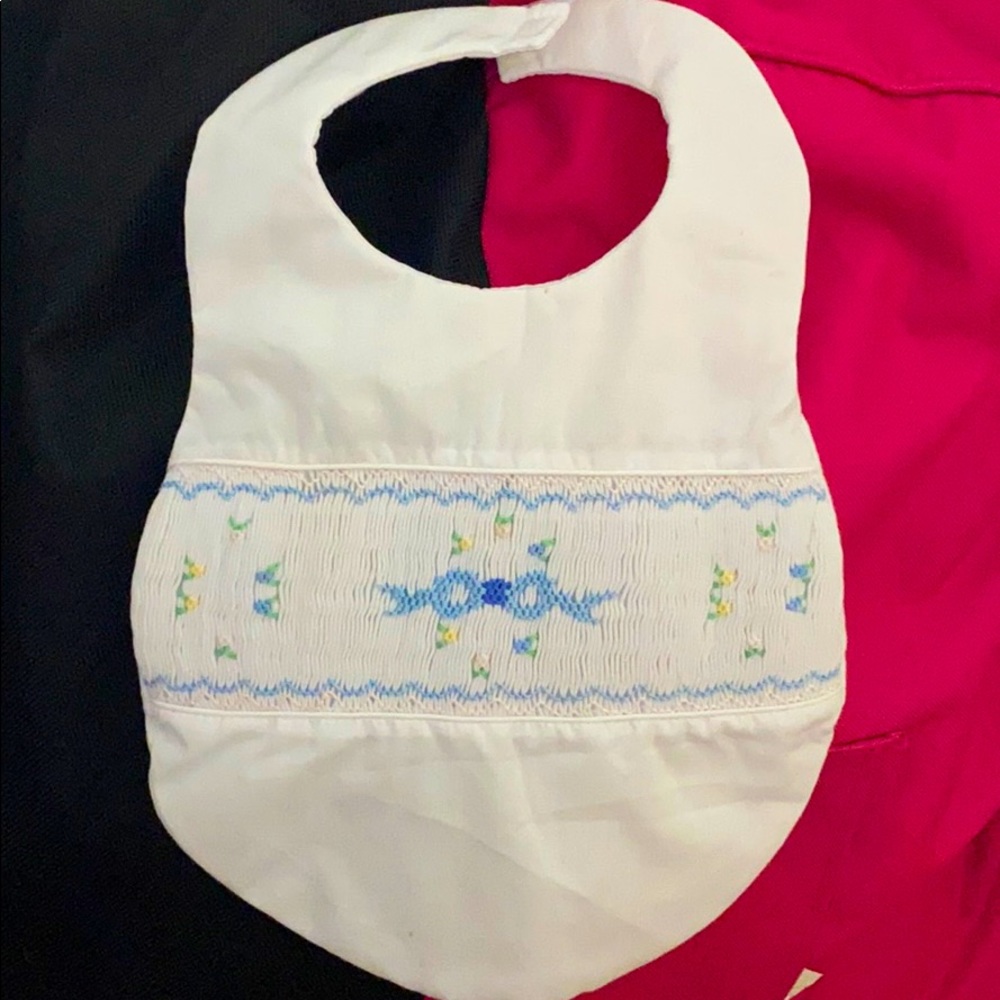 Embroidered baby bib